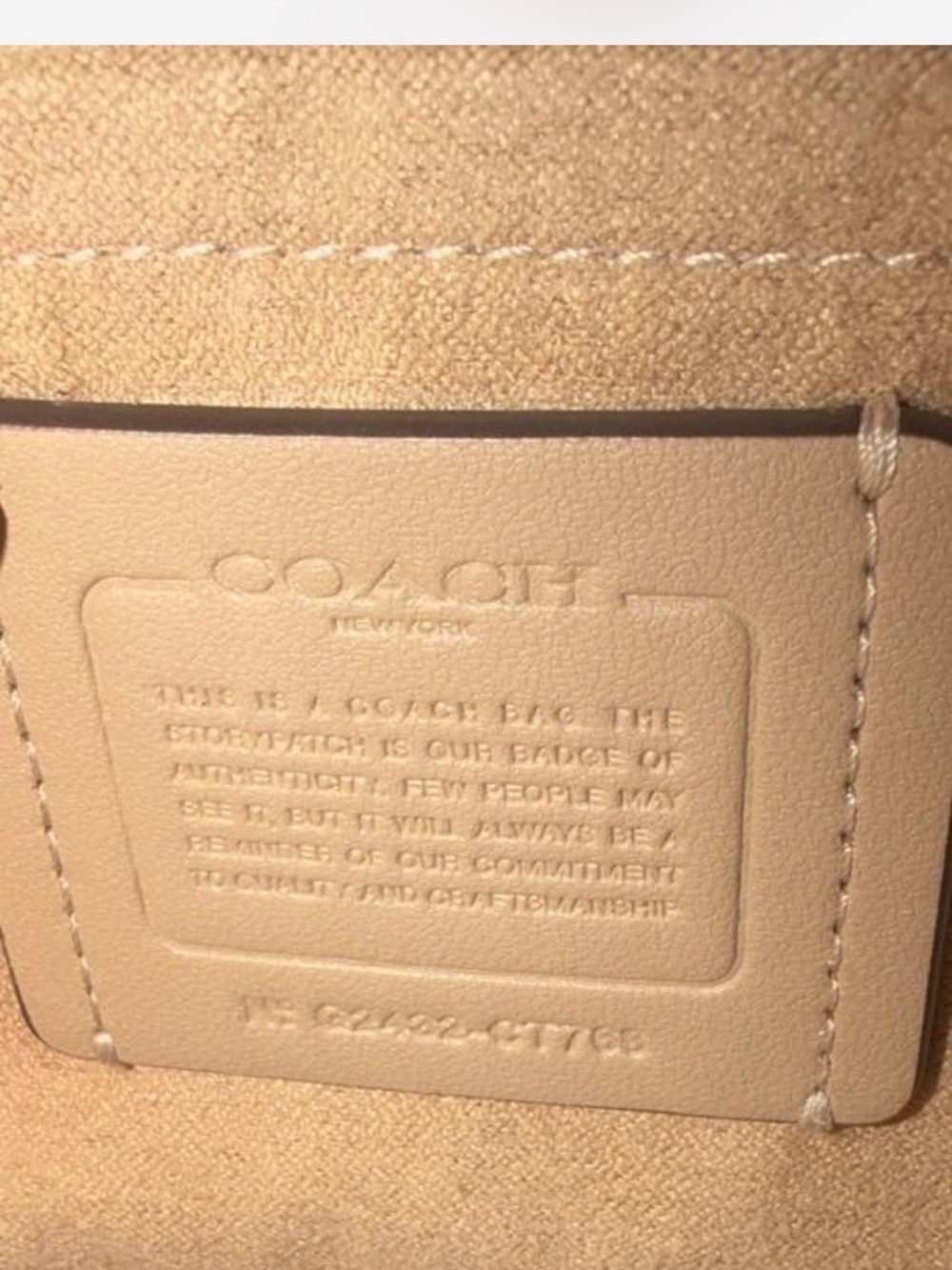 Coach Andrea Shoulder Bag (Style CT76B) in Chalk White - Picture 8 of 8